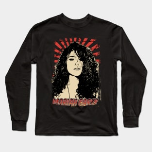 Mariah Carey 90s Retro Vintage Aesthetic Long Sleeve T-Shirt